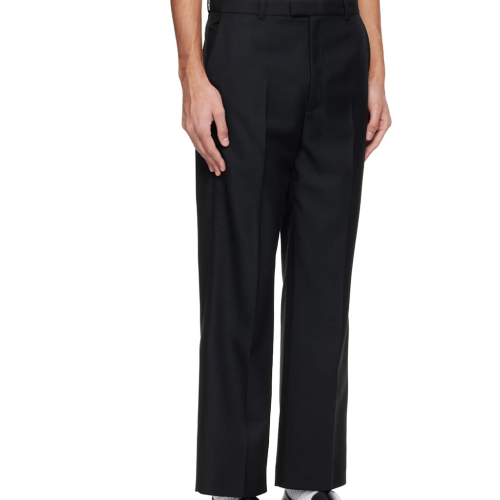 Mugler Black Tailored Trousers Pants Size 32”